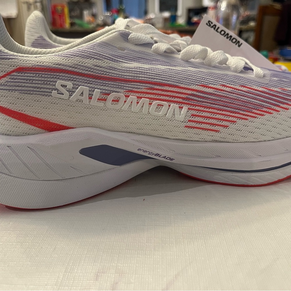Salomon White, Melon and Purple Athletic Shoes
